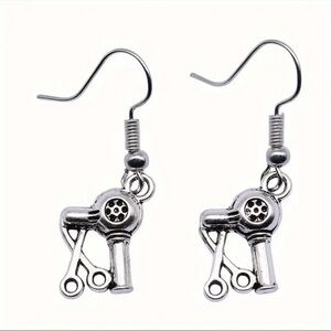 Hairstylist Blow Dryer & Scissors Earrings-NWT